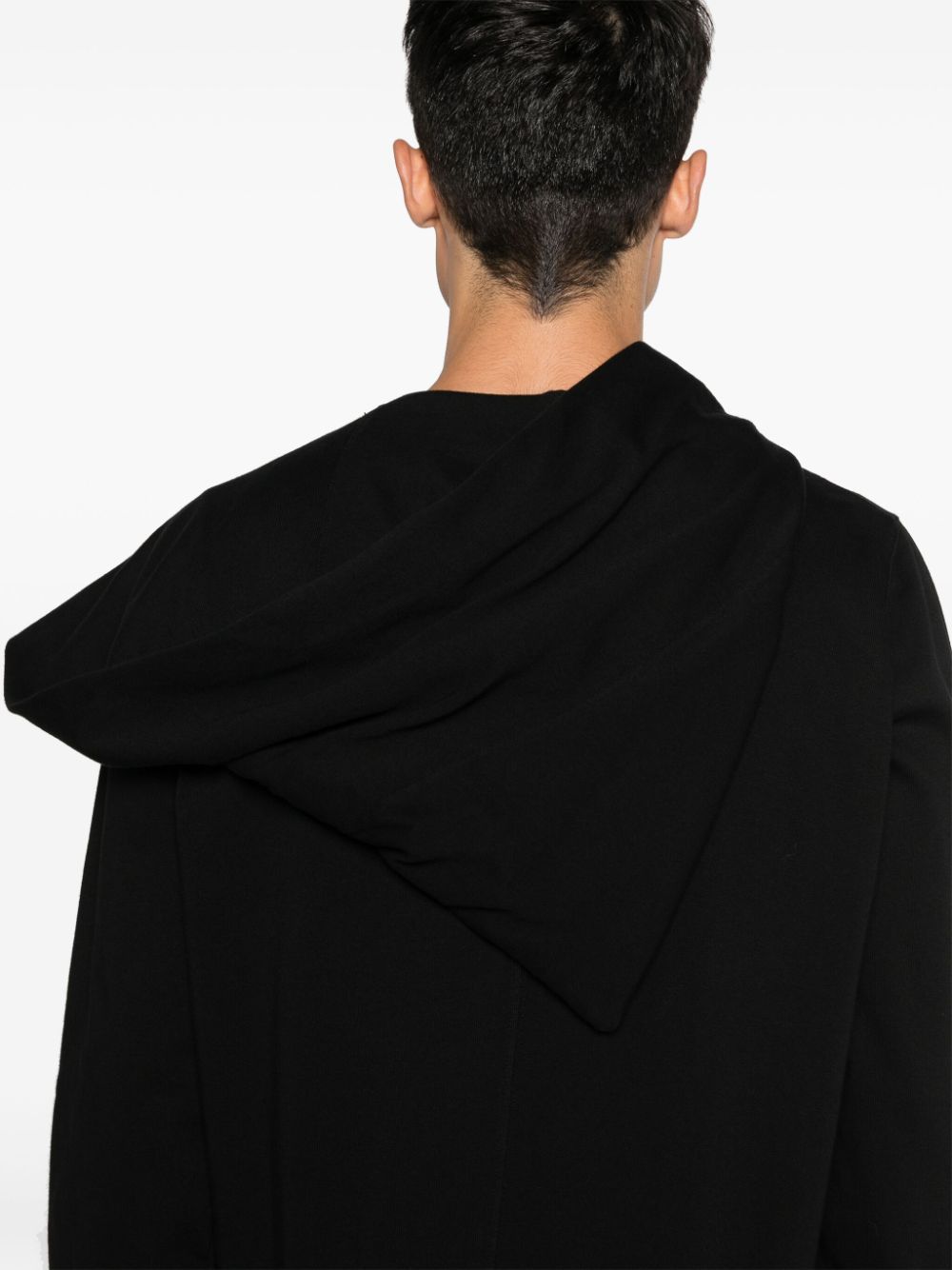 Rick Owens Drkshdw Mens Black Jumbo Gimp Relaxed-fit Cotton-jersey Hoody In Black