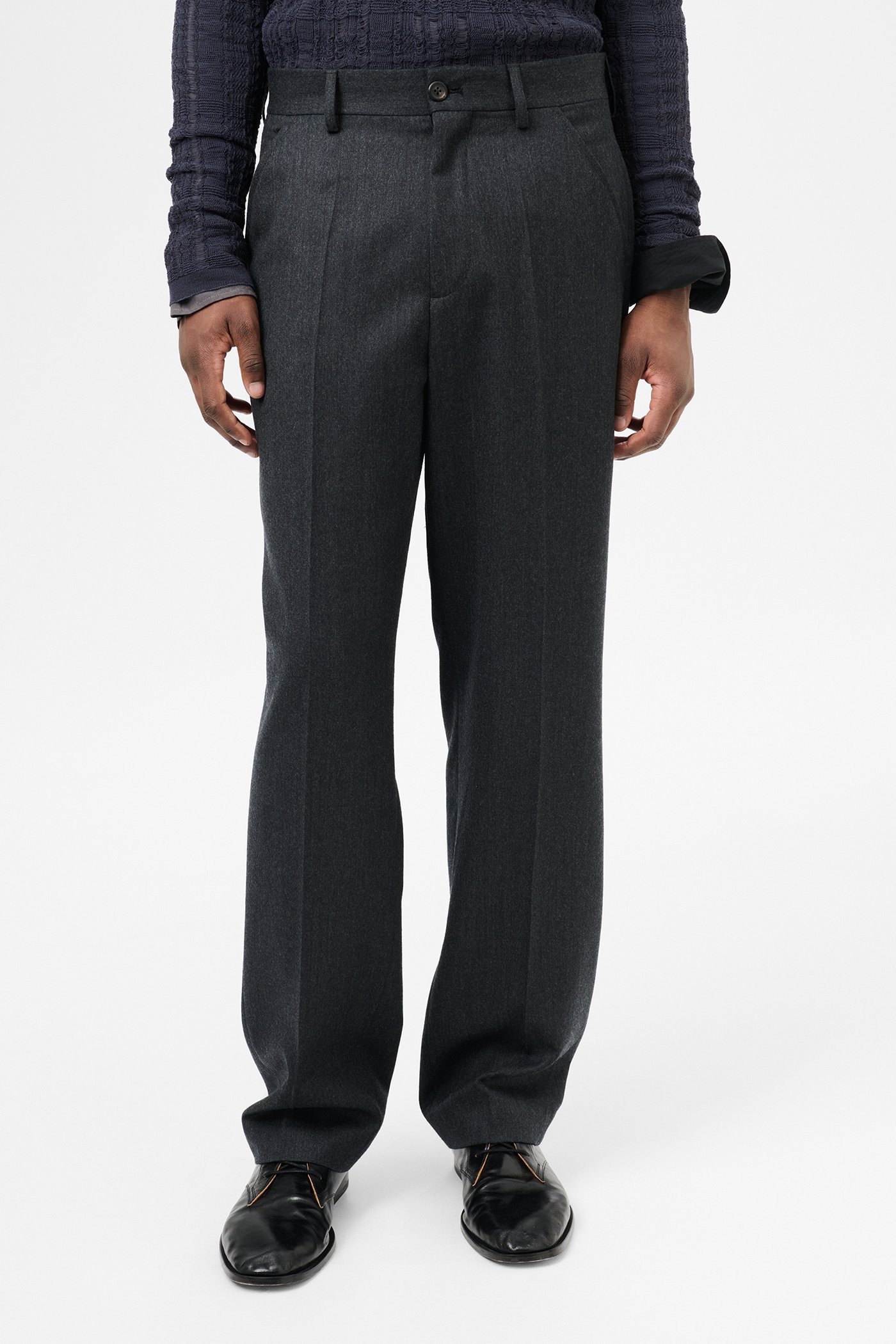 Our Legacy Maitre D Belt-loop Casual Pants In Black