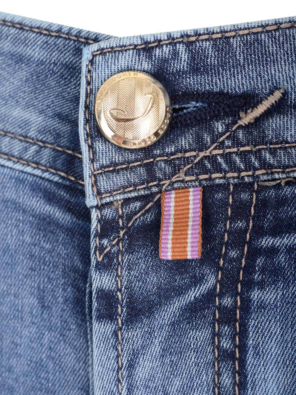 JACOB COHEN MULTI-POCKET DENIM TROUSERS