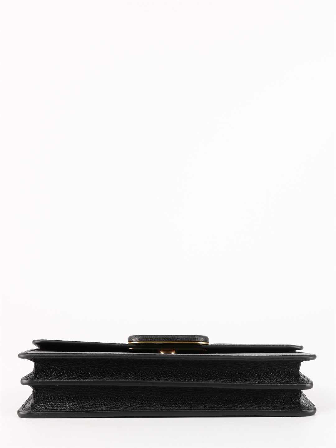 VALENTINO GARAVANI VLOGO SIGNATURE GRAINY CALFSKIN WALLET WITH CHAIN