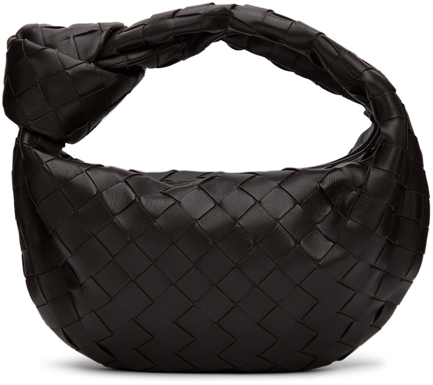 Bottega Veneta Mini Woven Handbag In Brown