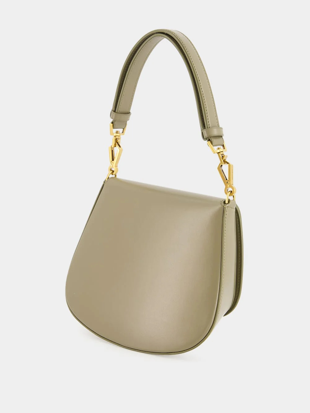 Saint Laurent Ysl Top-handle Bag In Smooth Leather In Brown