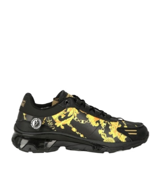 Versace Jeans Lace Up Sneakers In Green