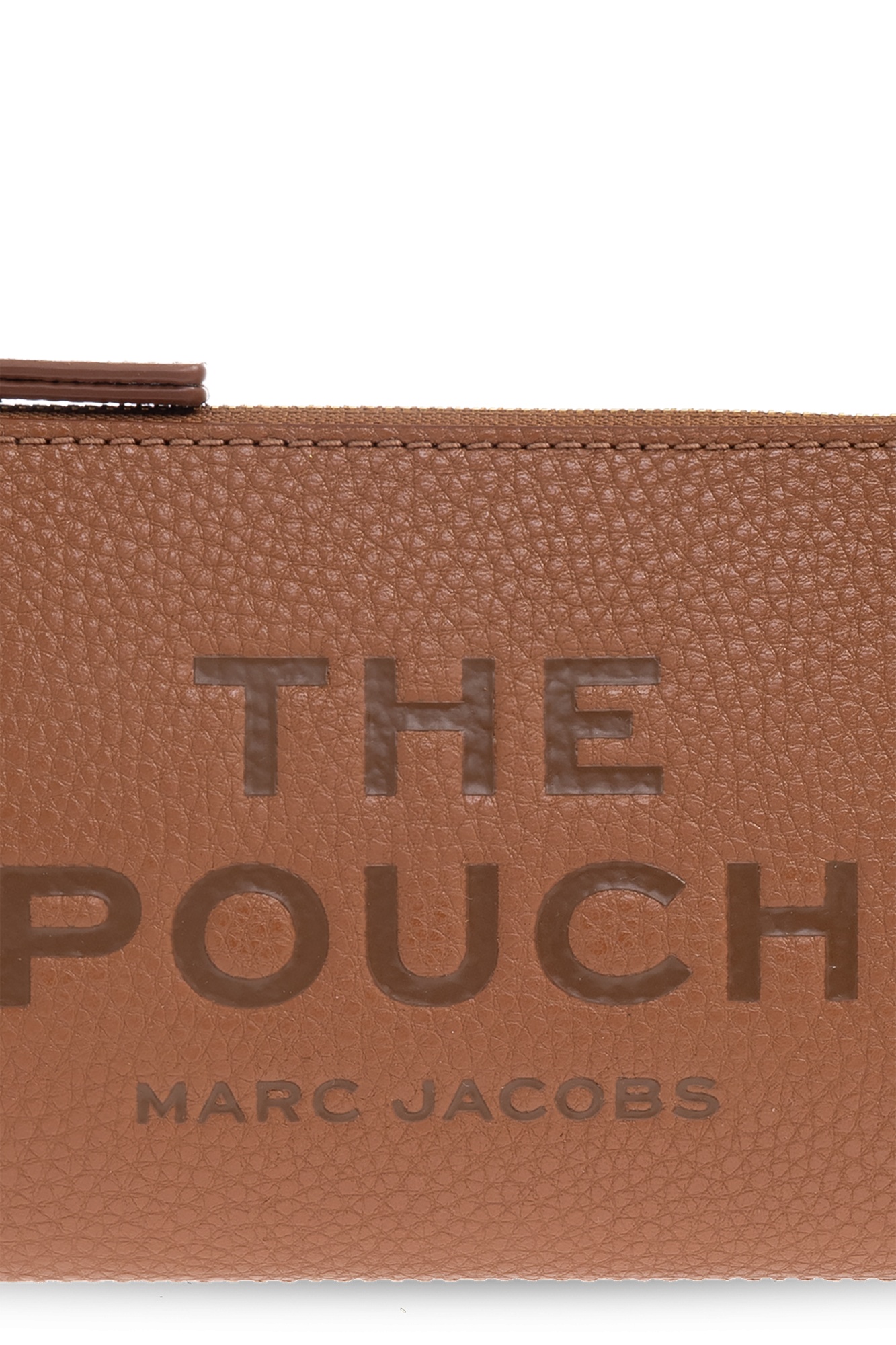 Marc Jacobs Zipper Clutch In Brown