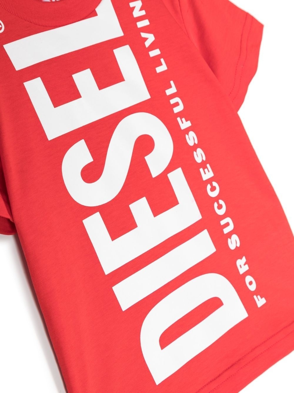 Diesel Logo-print Detail T-shirt In Red