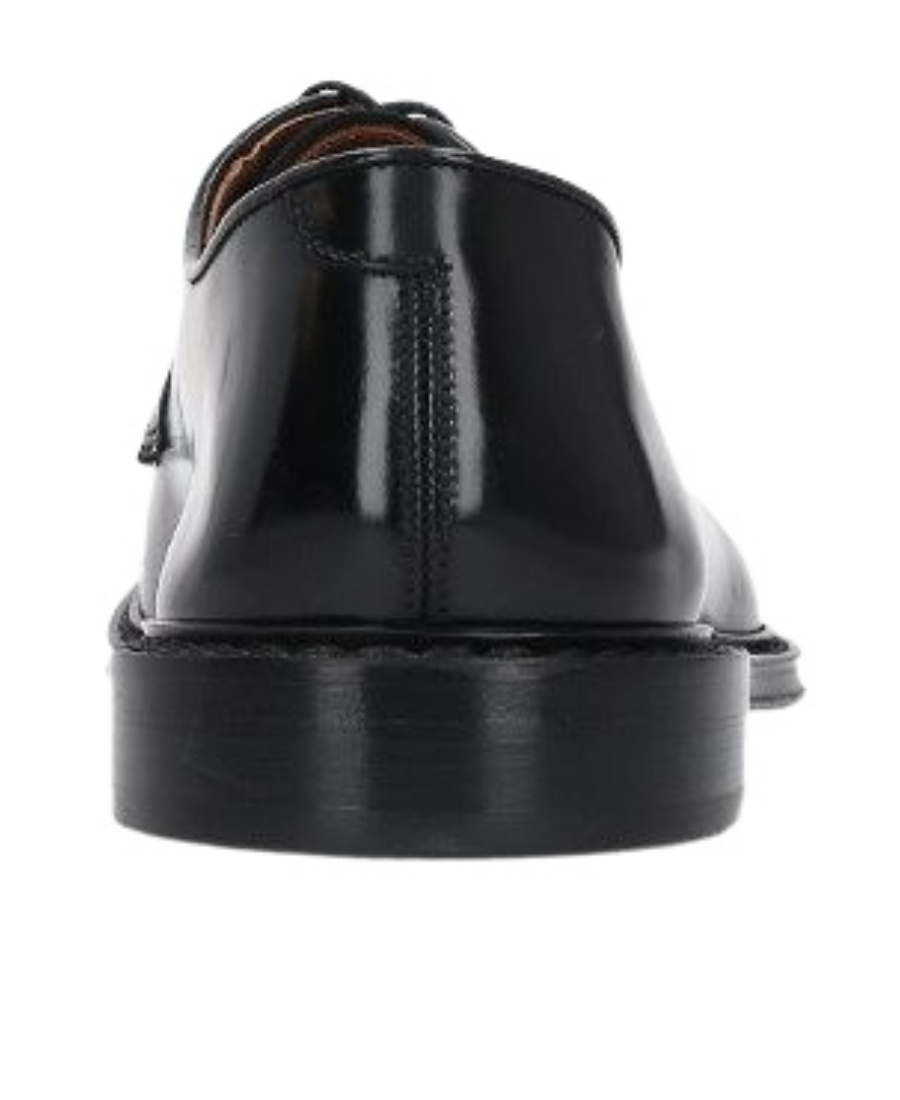 Doucal's Almond-toe Leather Derby Shoes In Black