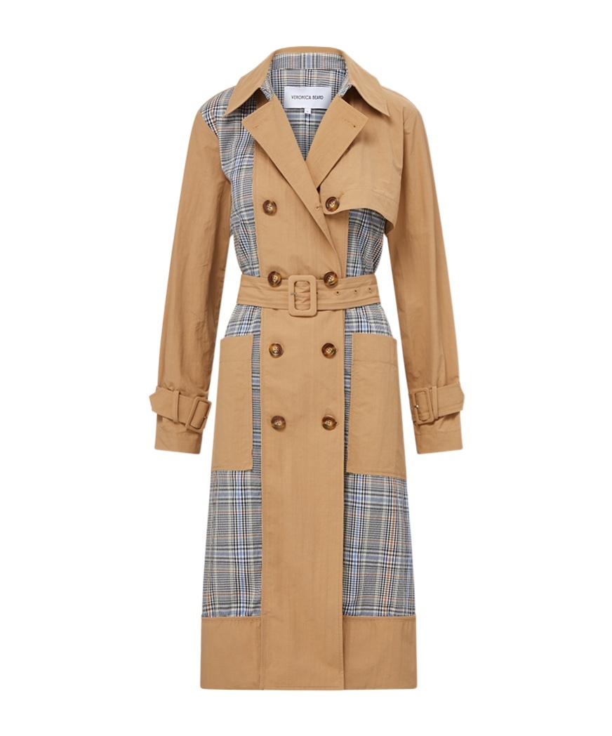 Veronica Beard Long-sleeved Windbreaker In Nude