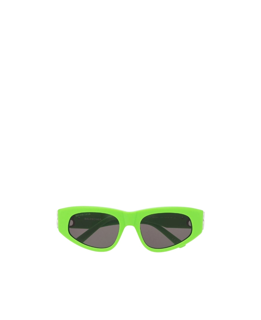 Balenciaga 0095s Dynasty Cat-eye Acetate Sunglasses In Green