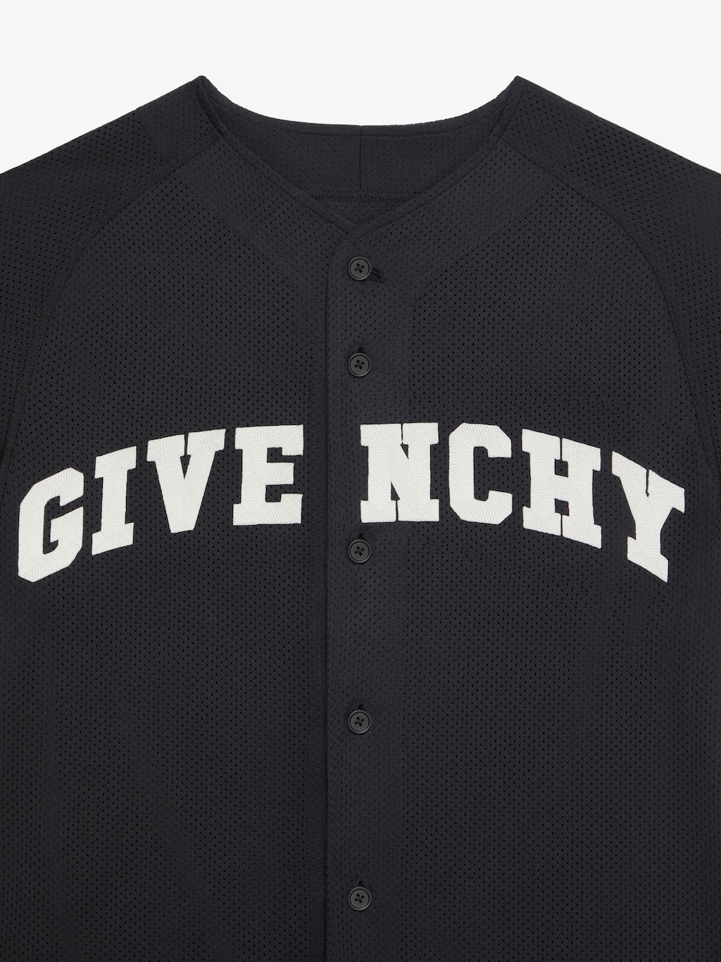 Givenchy Round-neck Short-sleeved Shirt In Black