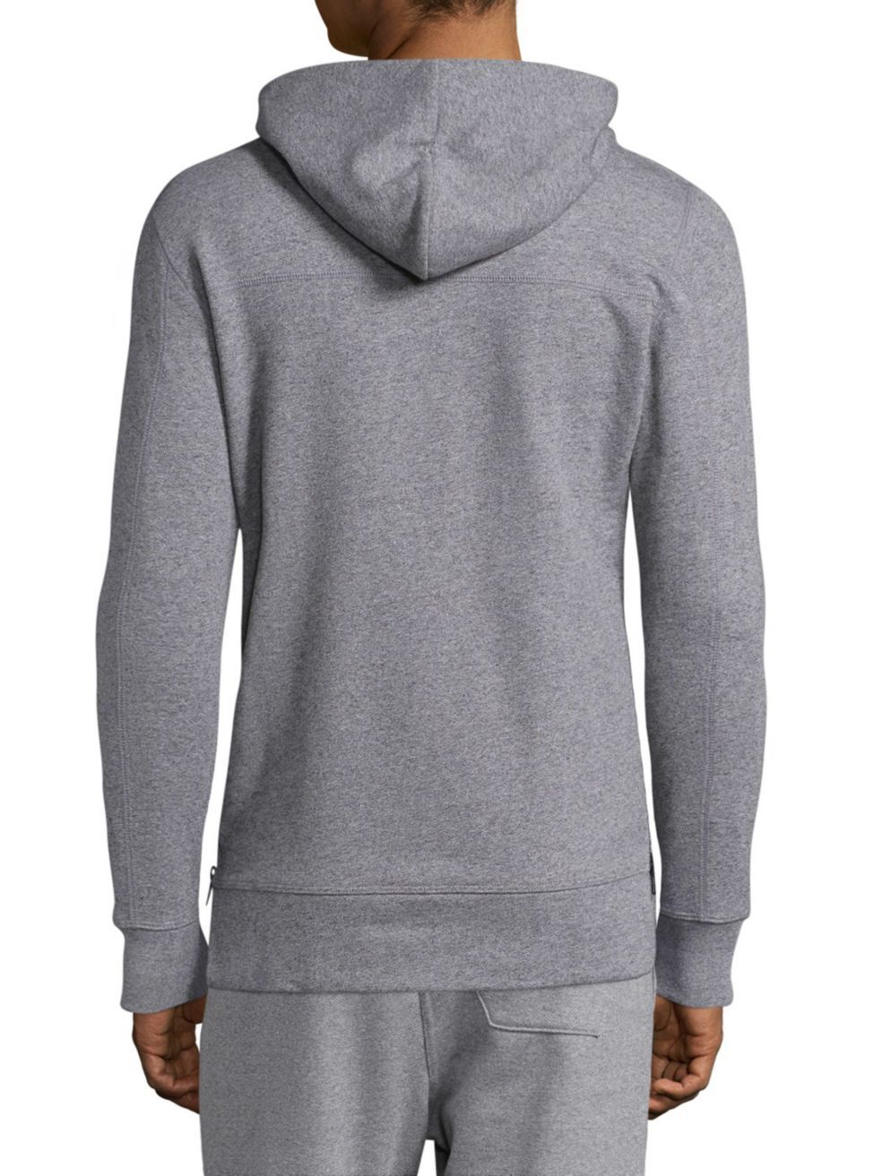 Shop John Elliott Villain Hooded Pullover Sweatshirt In Gray