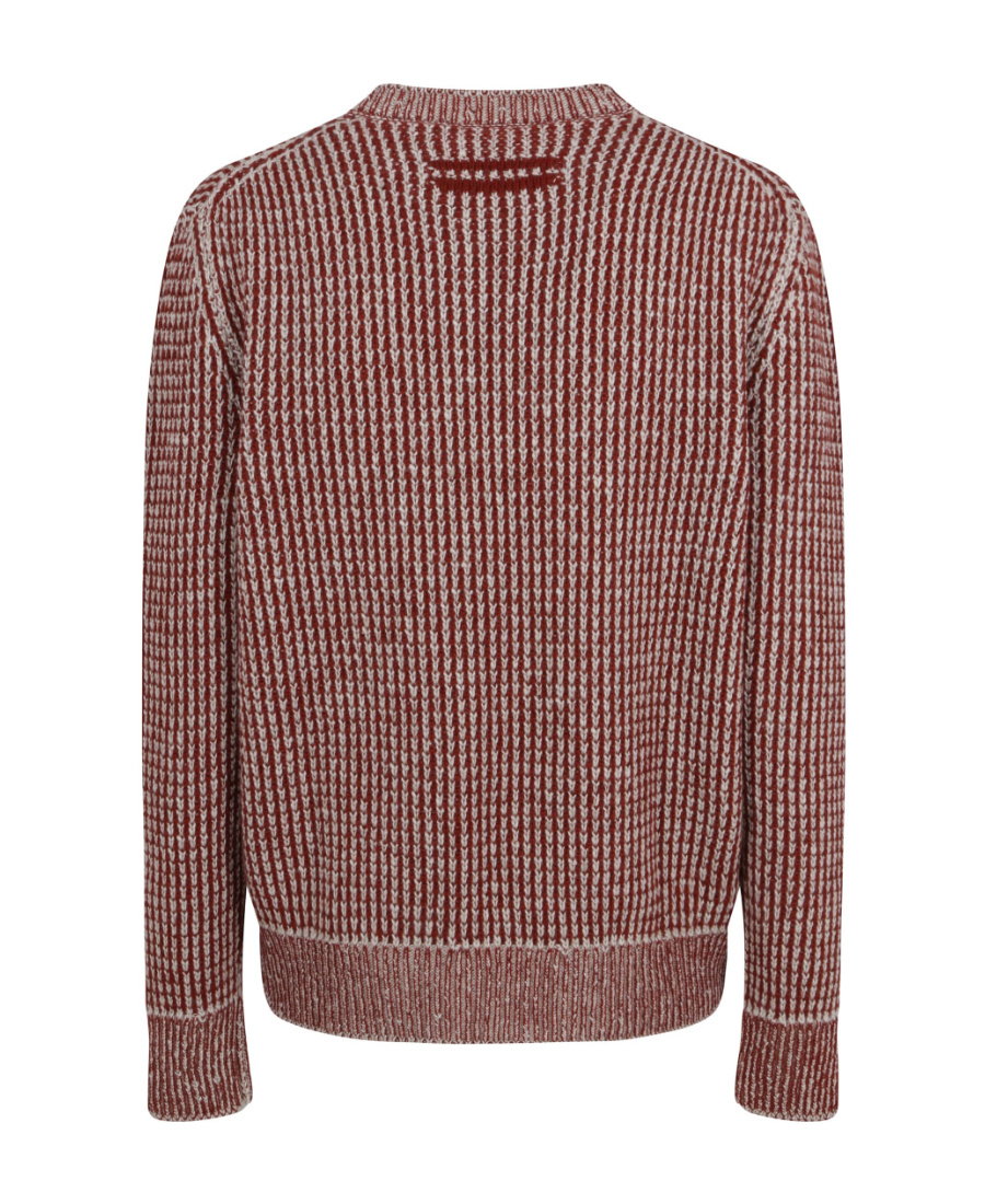 Shop Zegna Jacquard-knit Cashmere Jumper In Red