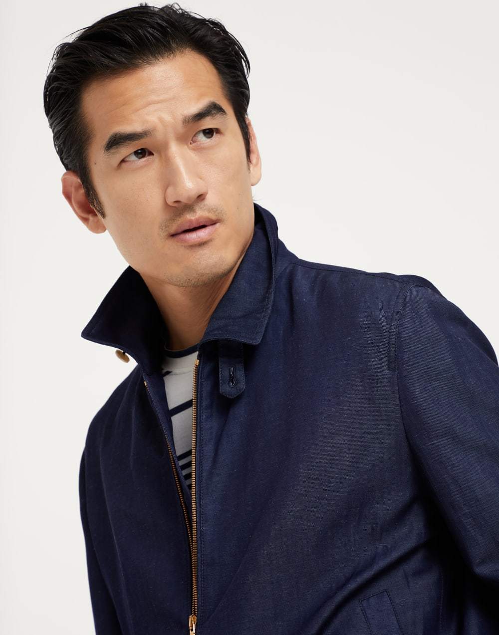 Brunello Cucinelli Cotton-blend Twill Bomber Jacket In Black