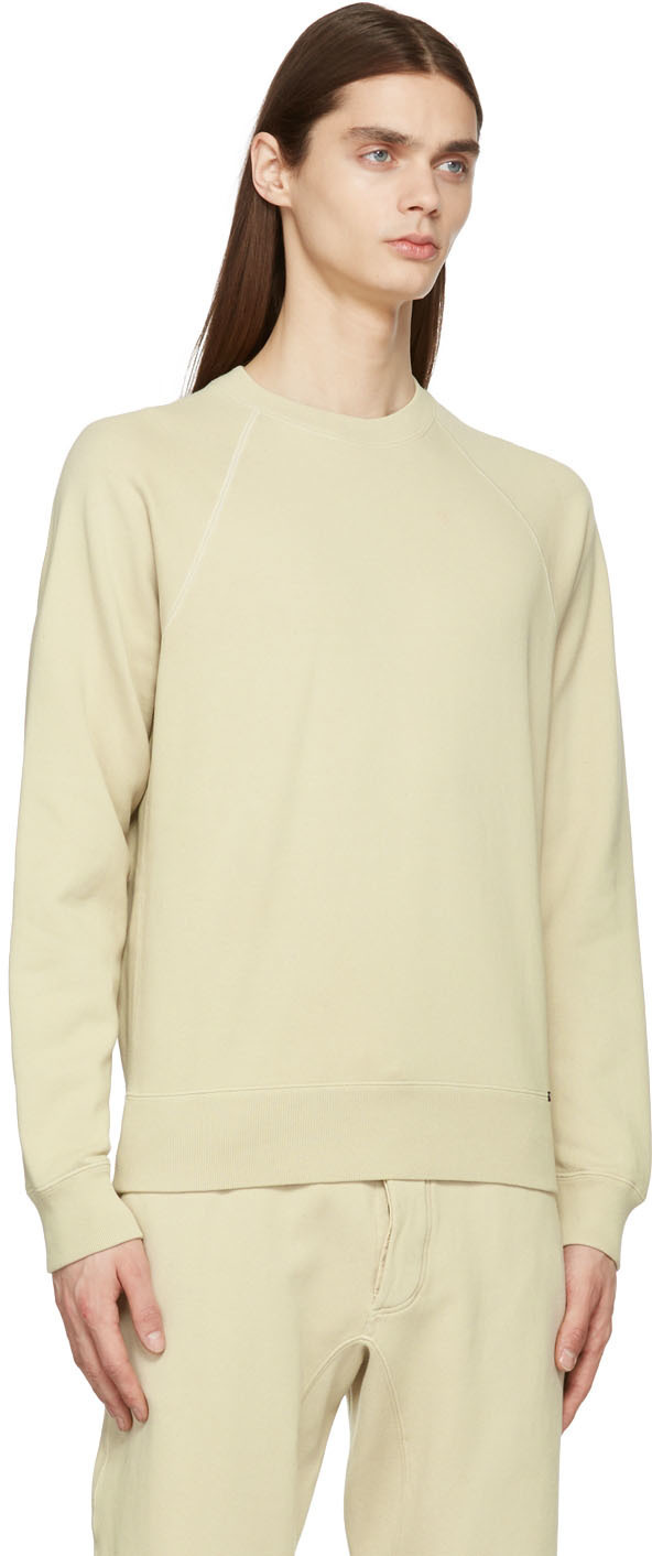 Tom Ford Beige Crewneck Sweatshirt In Nude
