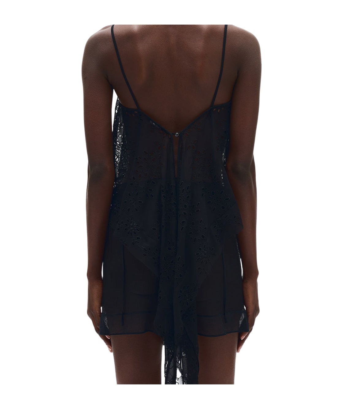 Ann Demeulemeester Spaghetti Strap Vest In Black