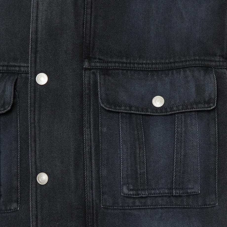 Isabel Marant Long-sleeved Denim Jacket In Black
