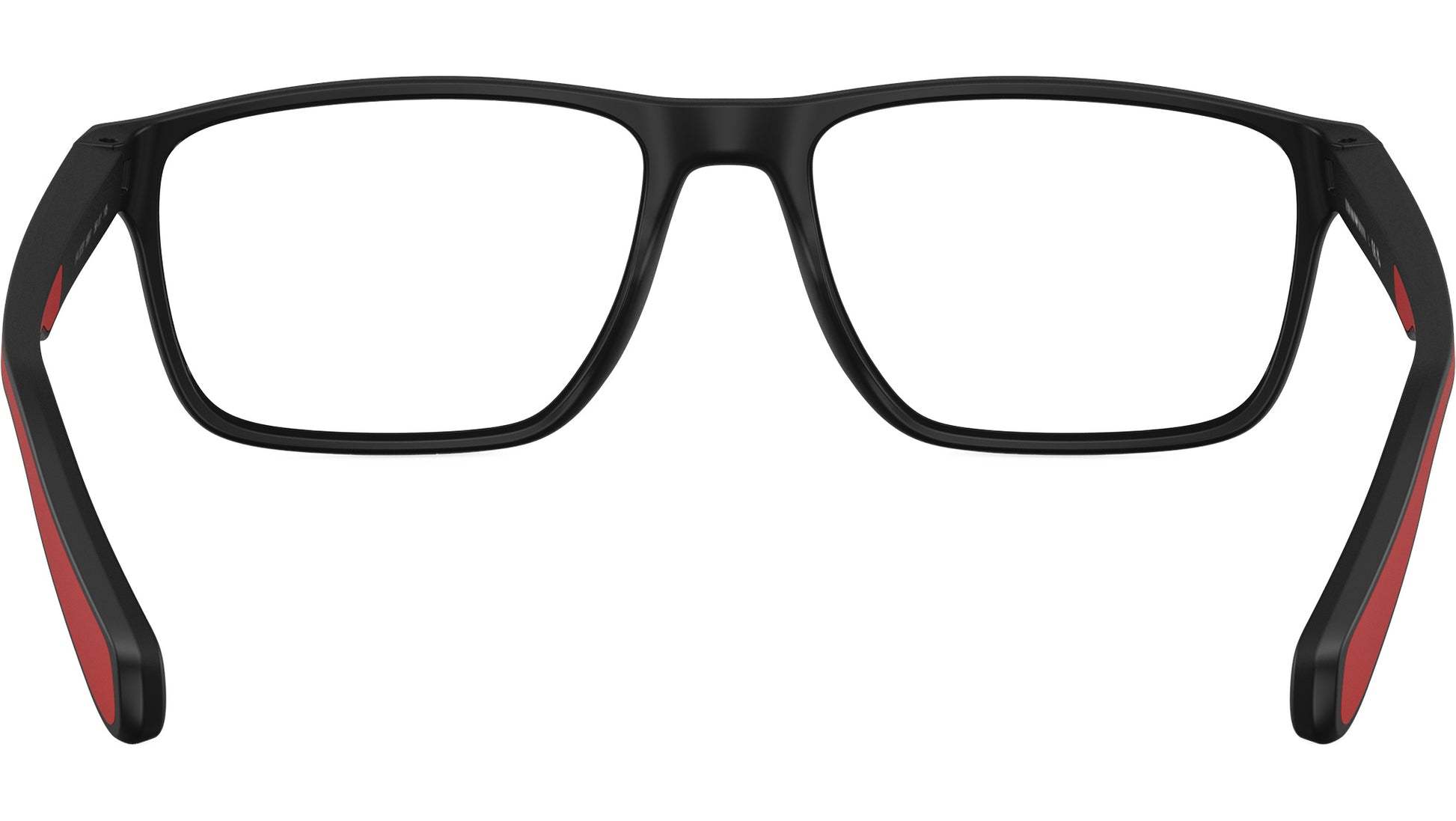 Emporio Armani 54mm Rectangle Optical Glasses In Black
