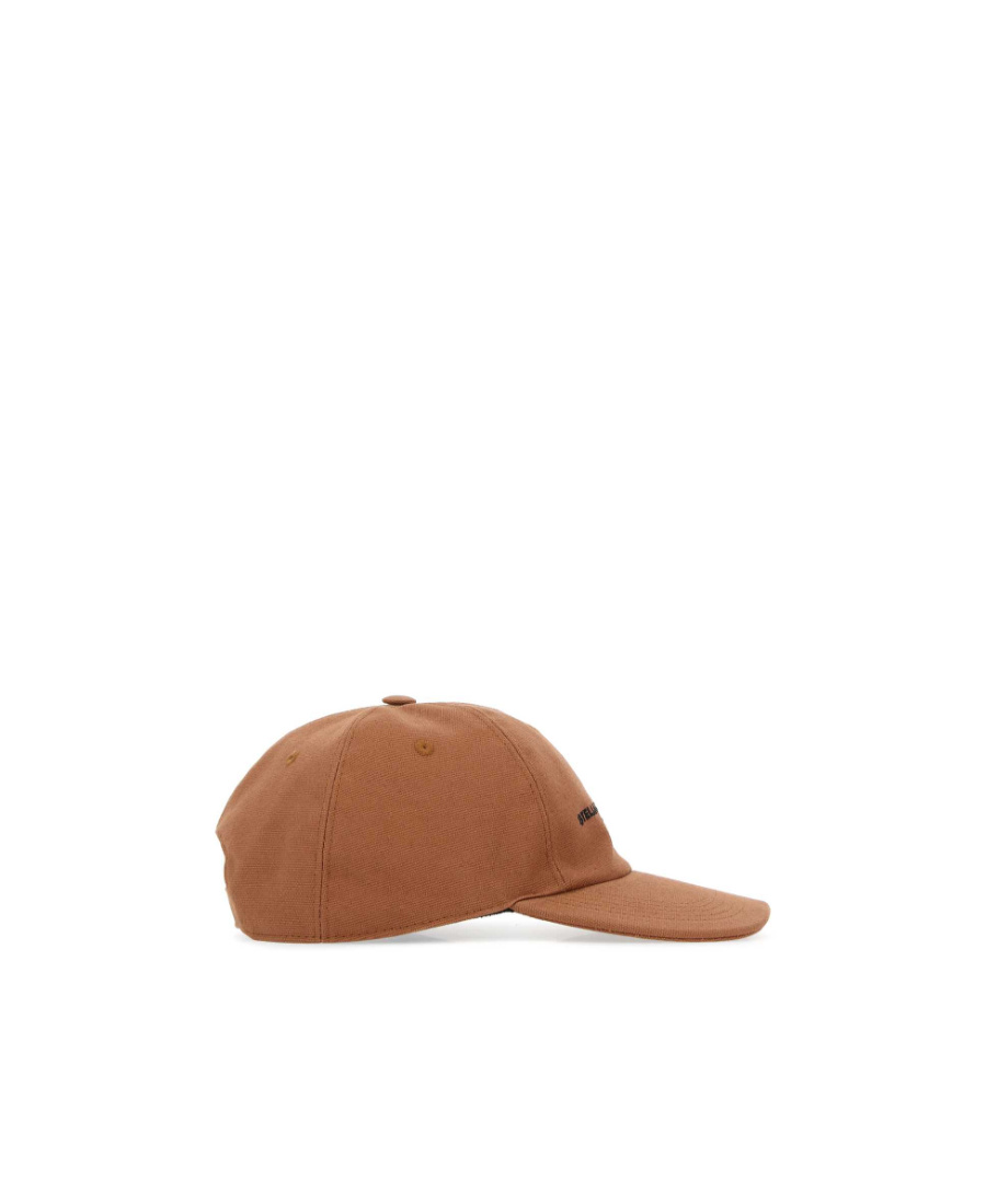 Stella Mccartney Caramel Cotton Blend Baseball Cap In Brown