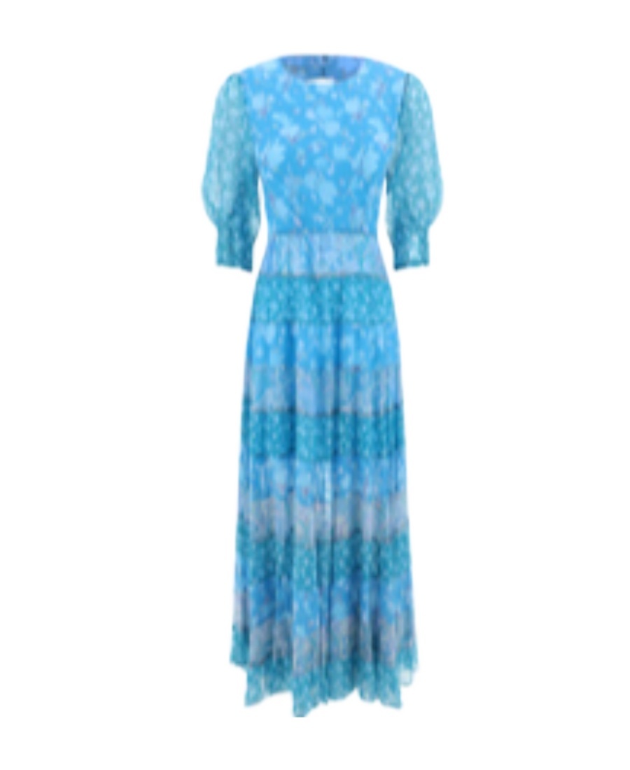 RIXO LONDON RIXO AGYNESS FLORAL PRINTED OPEN BACK MIDI DRESS
