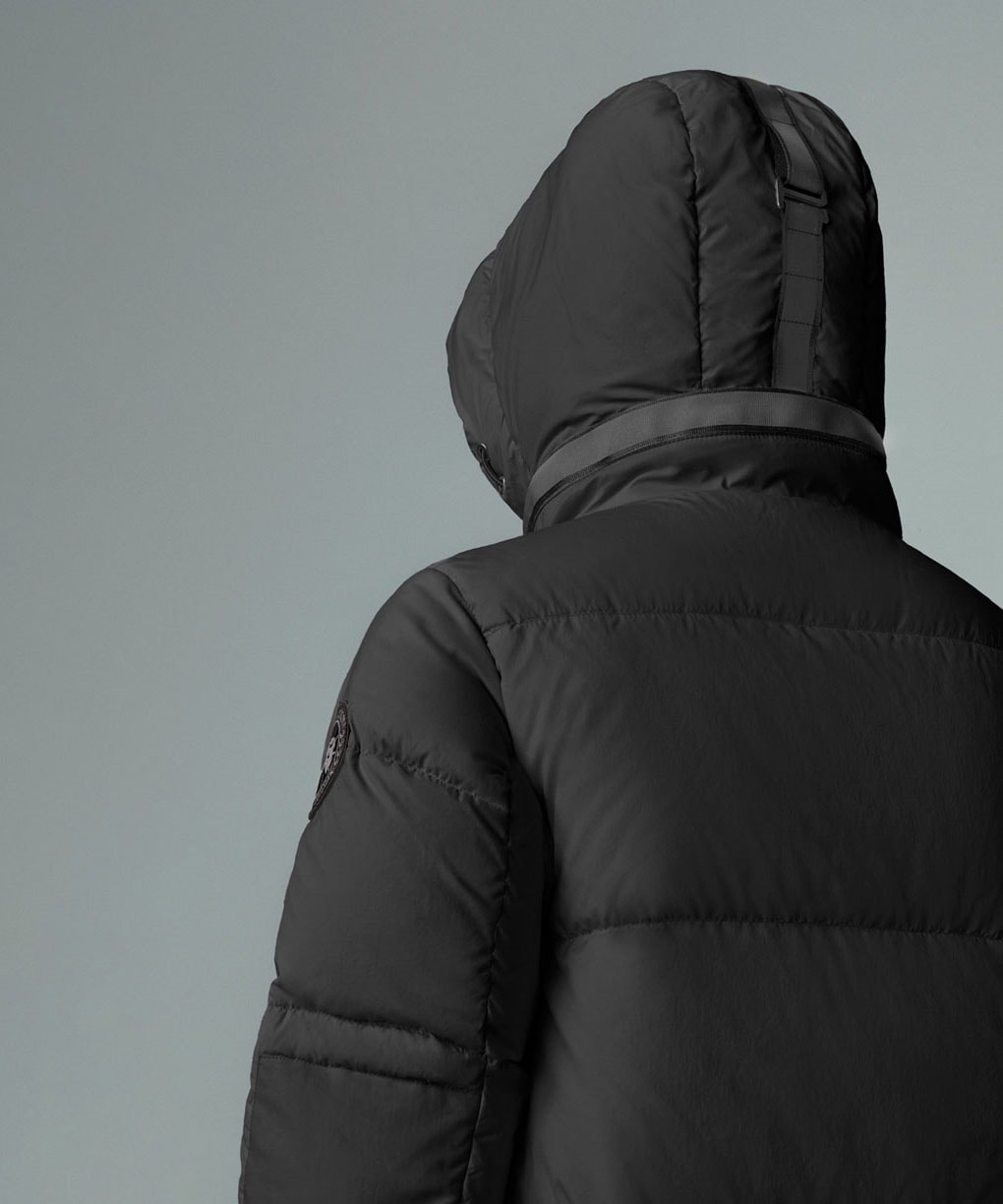 Canada Goose Byward Midi Puffer Coat In Black