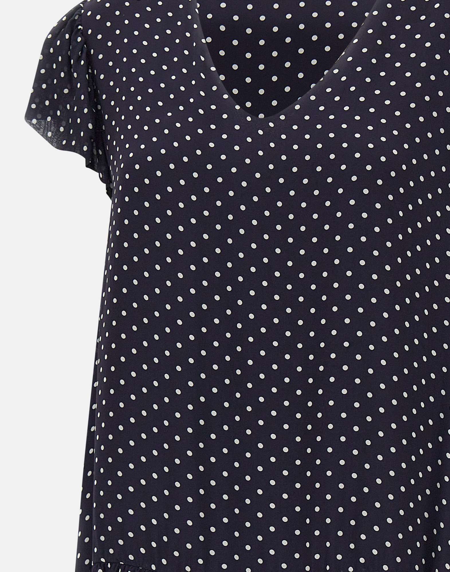 Kaos Polka Dot Viscose Crepe Dress