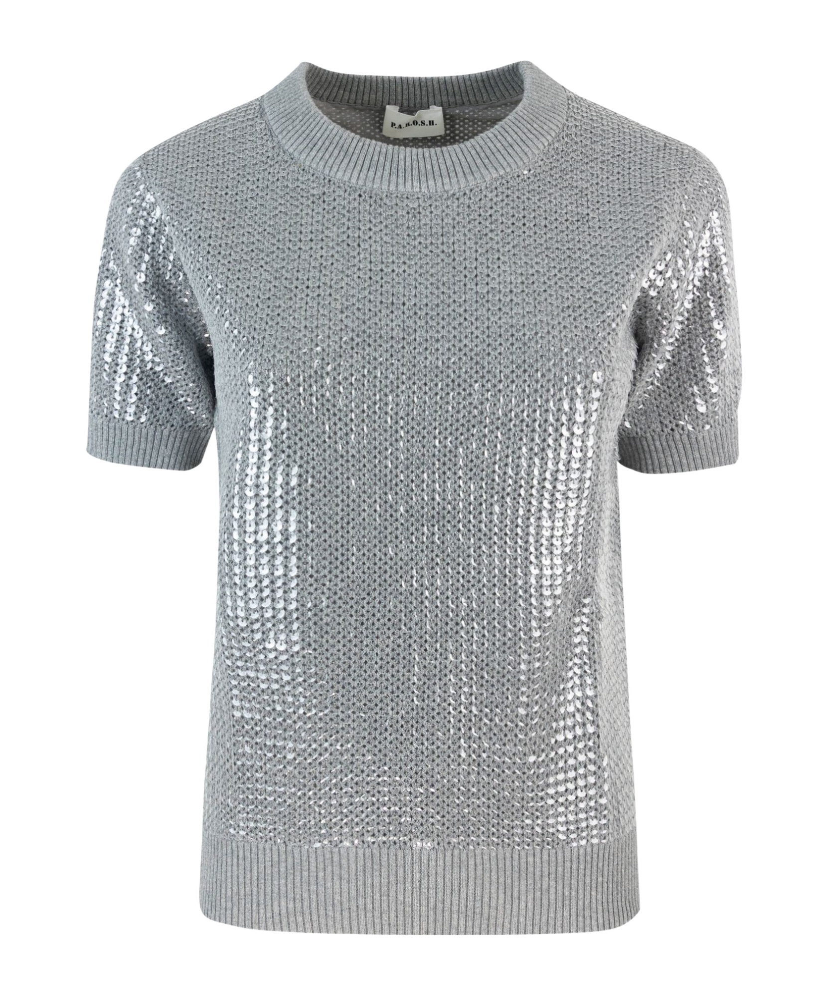 P.a.r.o.s.h Cobalt Grey Knit T-shirt