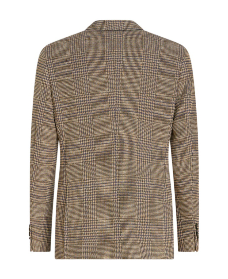 Etro Plaid-check Pattern Blazer In Brown