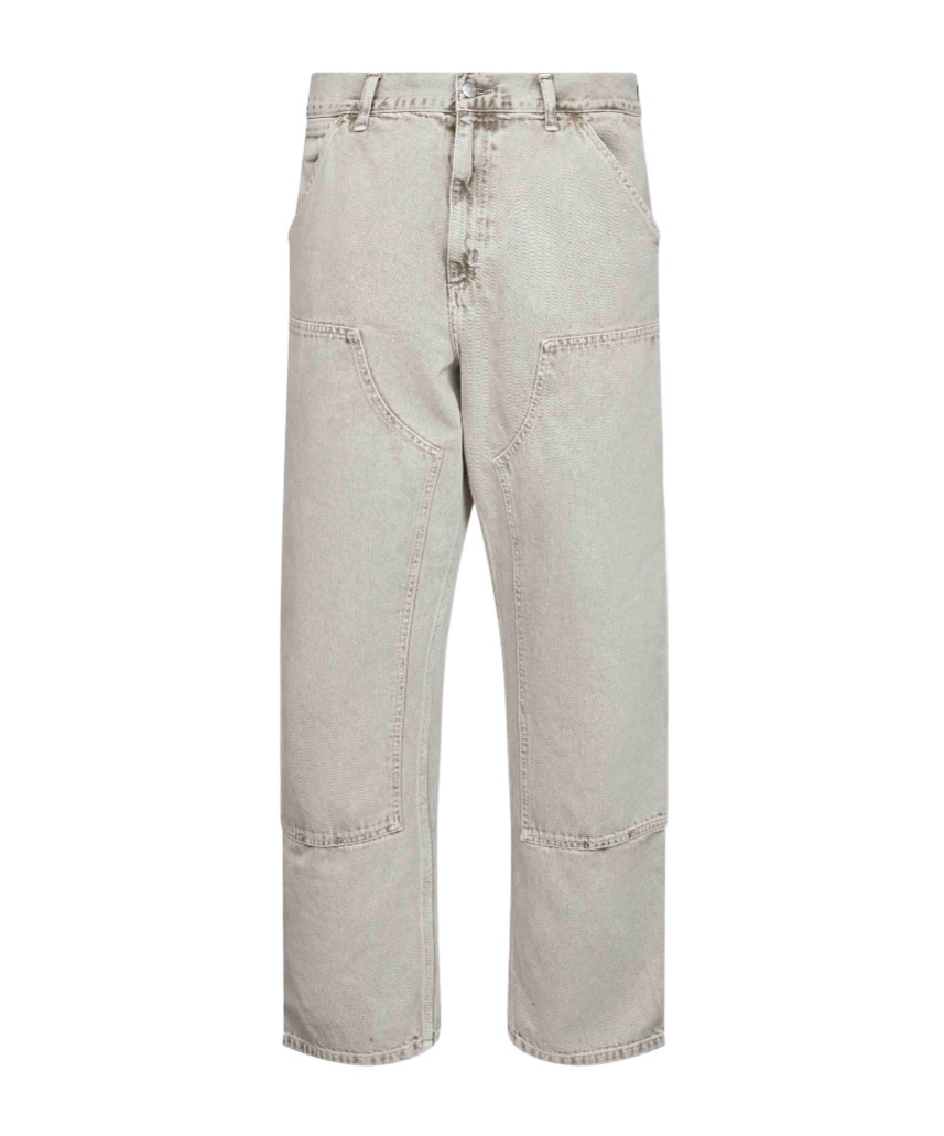 Carhartt Ip Mens Opuntia Double Knee Multi-pockets Denim Trousers In Gray