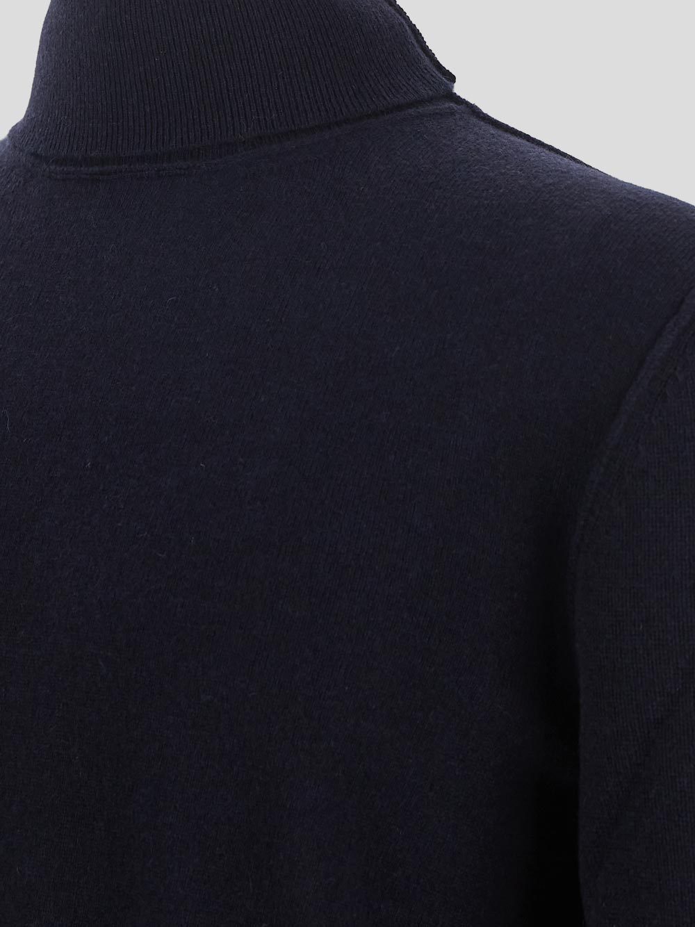 Maison Margiela Roll Neck Cashmere Sweater In Black