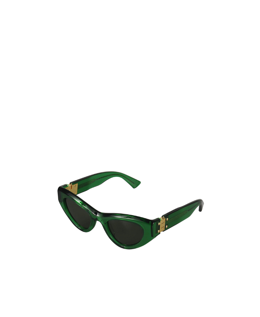 Bottega Veneta Eyewear Cat-eye Frame Sunglasses In Green