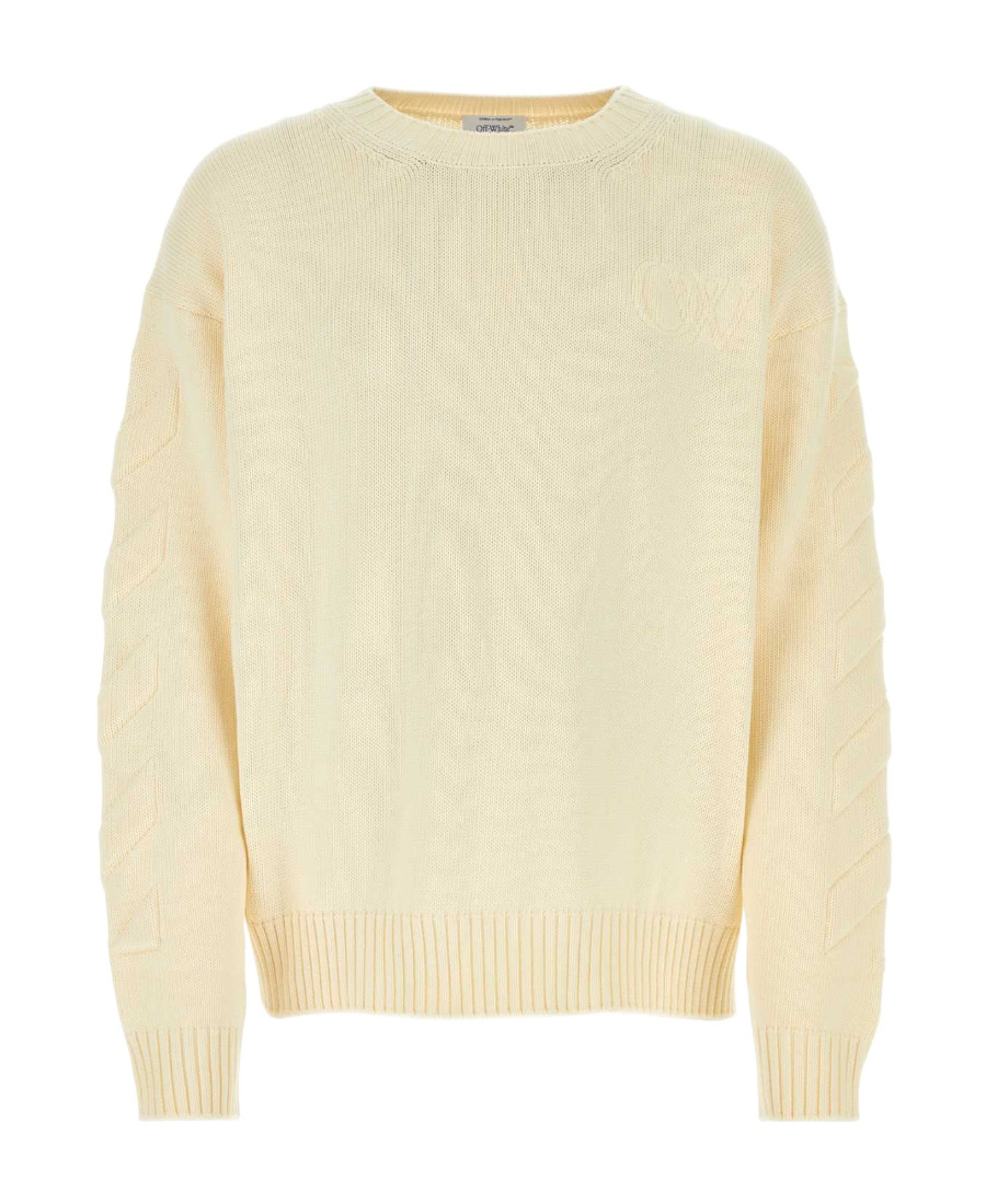 Off-white Off White Man Maglione In Nude