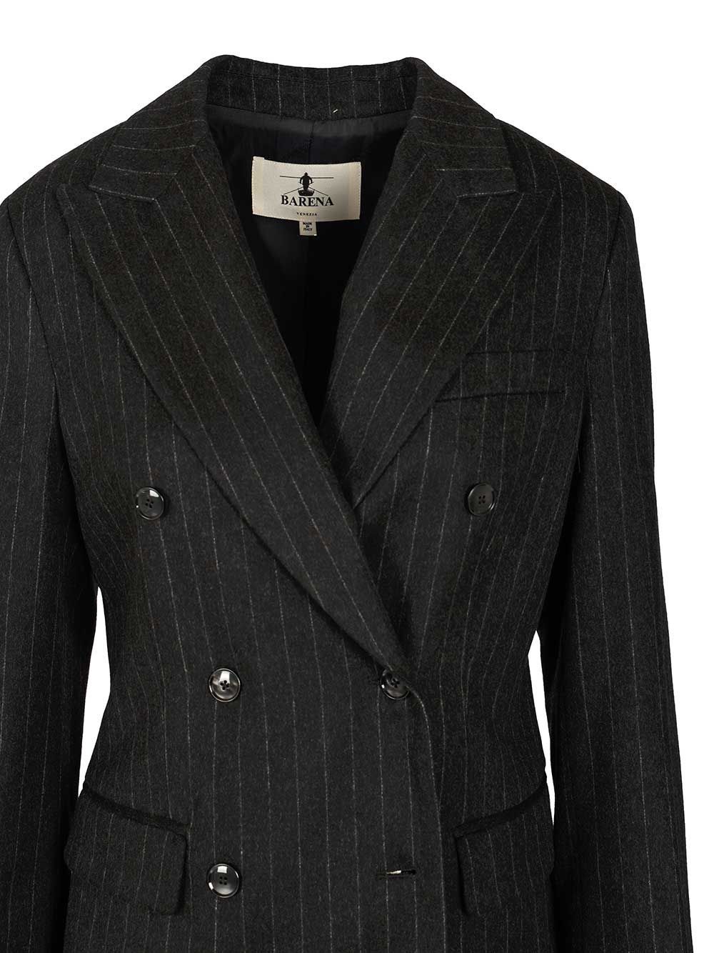 Barena Venezia Giacca Mimi Filone 67 Lana 28 Poliestere 5 Cachemire Trousers Grey In Black