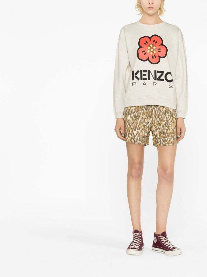 KENZO KENZO LOGO PRINTED CREWNECK SWEATSHIRT