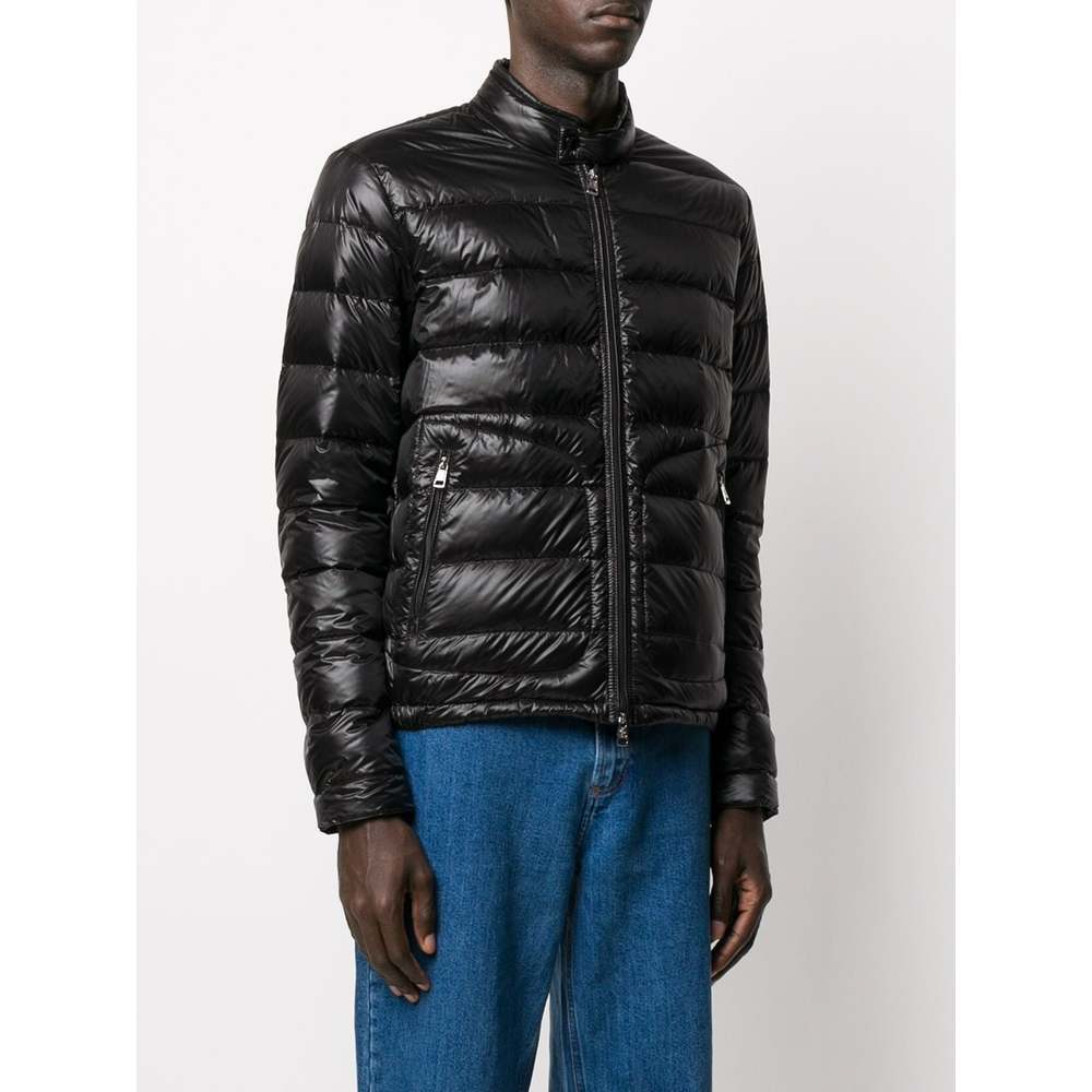 Shop Moncler Acorus Quilted Down Jacket In Black