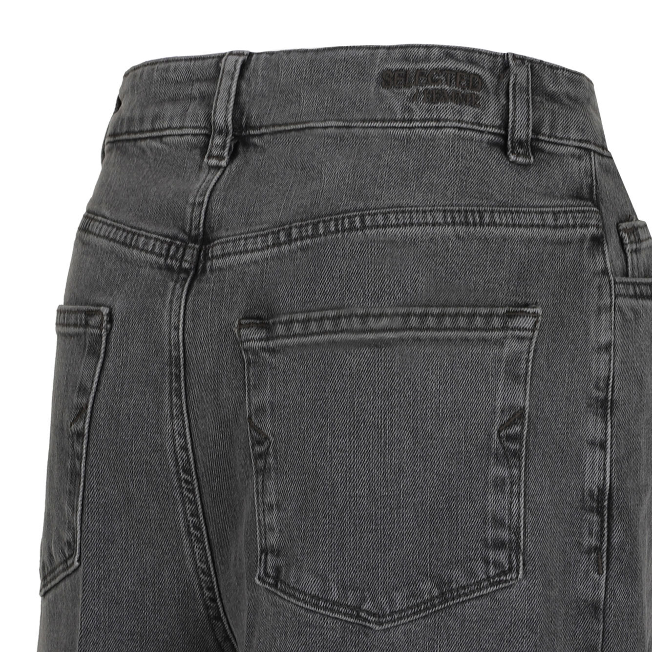 Selected Denim Trousers With Belt Loops