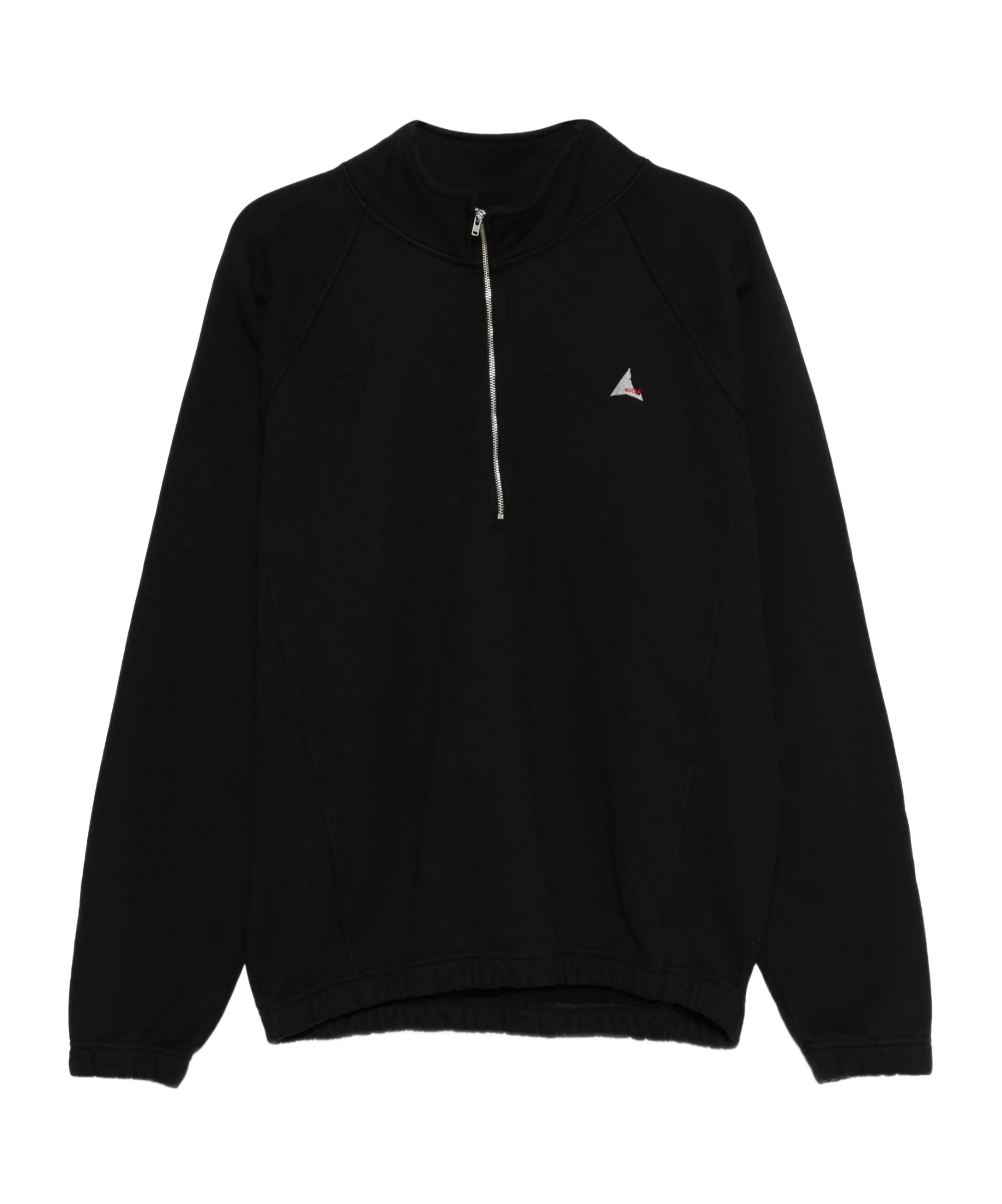 Roa Half-zip Embroidered Sweatshirt In Black
