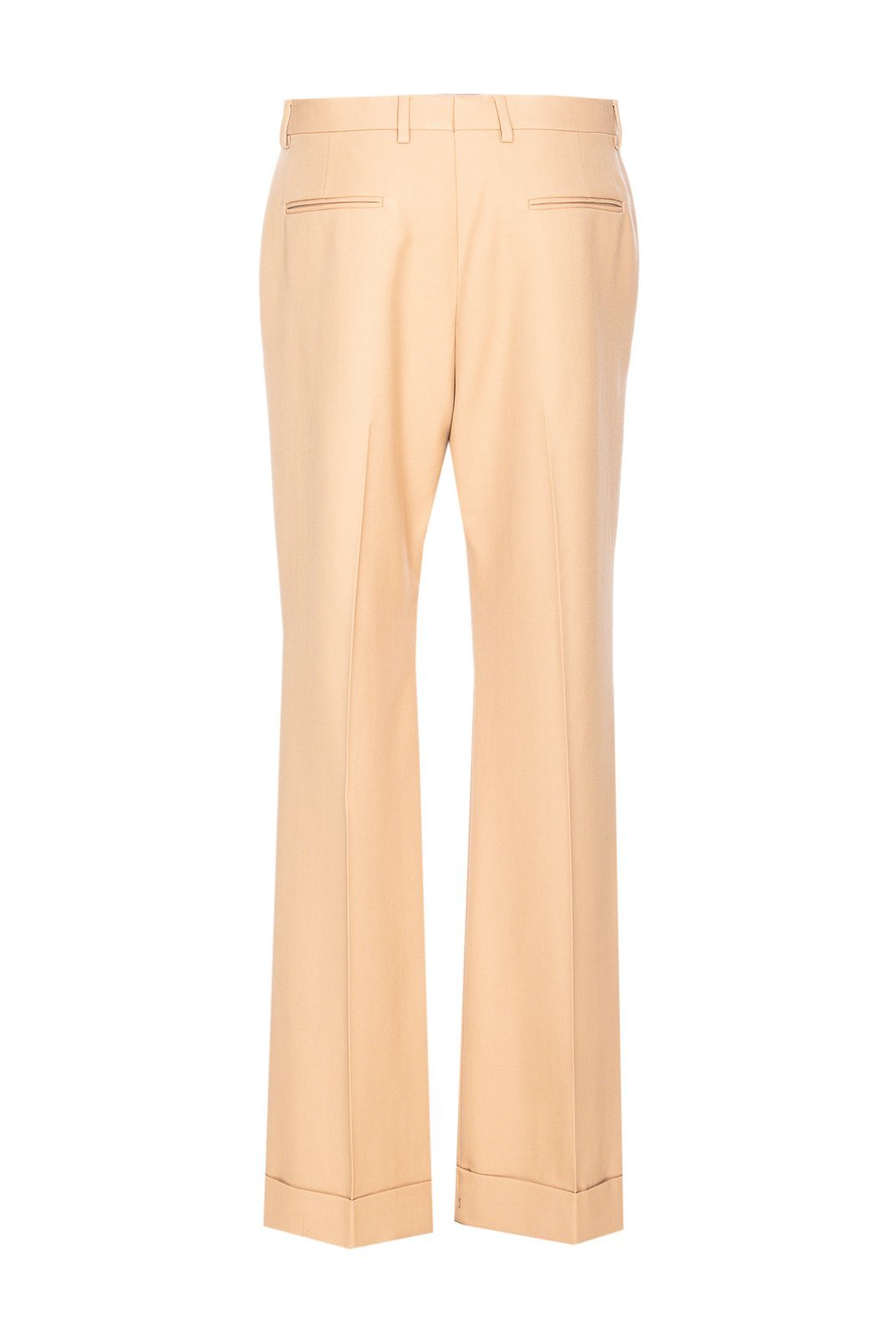 Valentino Camel Trousers With Side Pockets And Cuffs