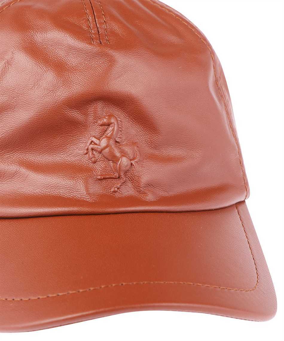 Ferrari Logo Hat In Brown