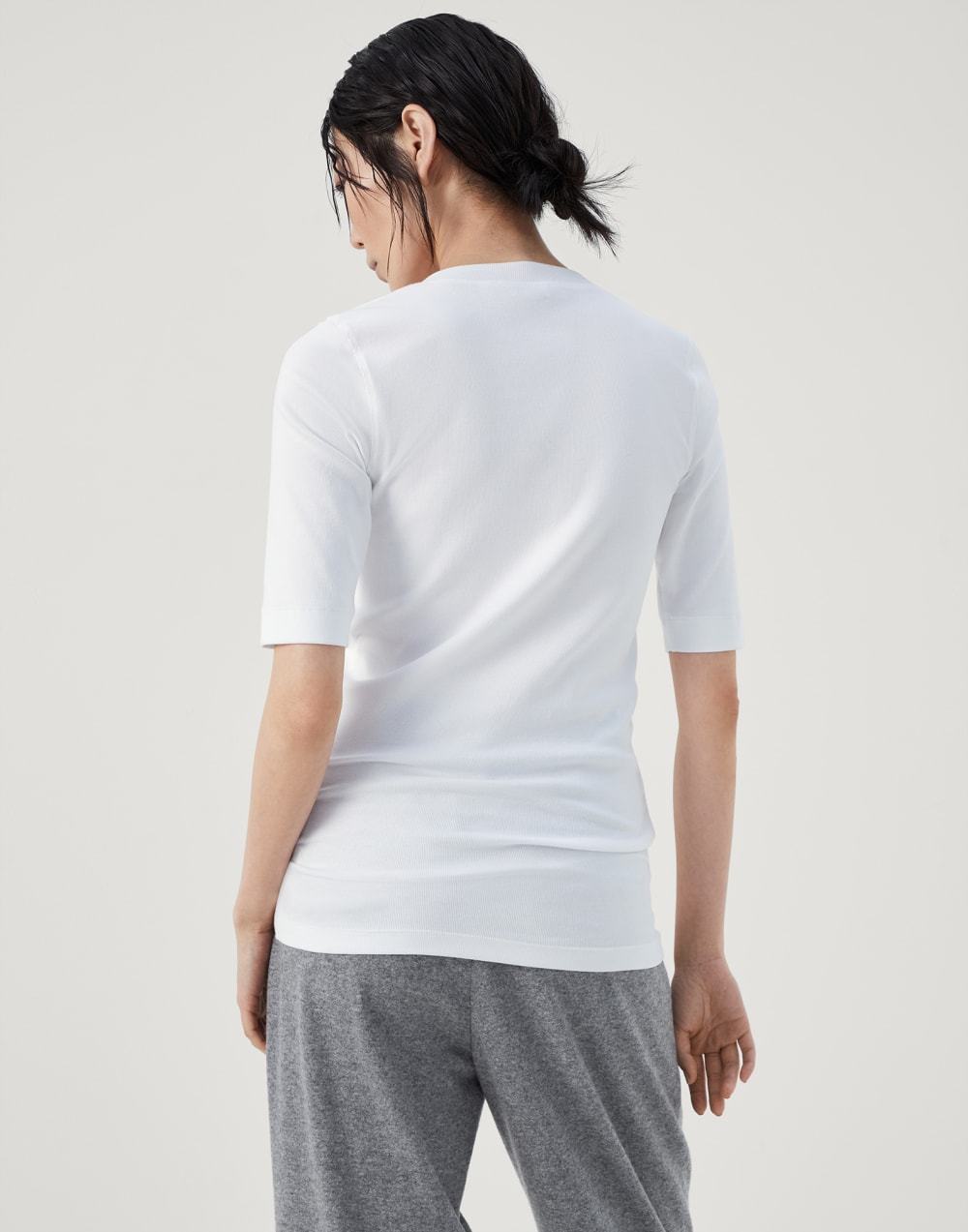 Brunello Cucinelli Monili Chain-embellished T-shirt In White