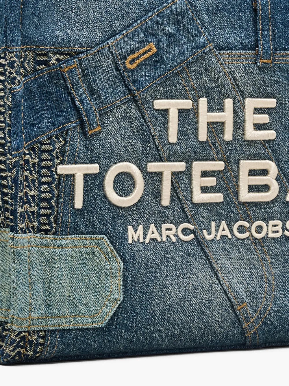 Shop Marc Jacobs The Deconstructed Tote Bag In Multicolor