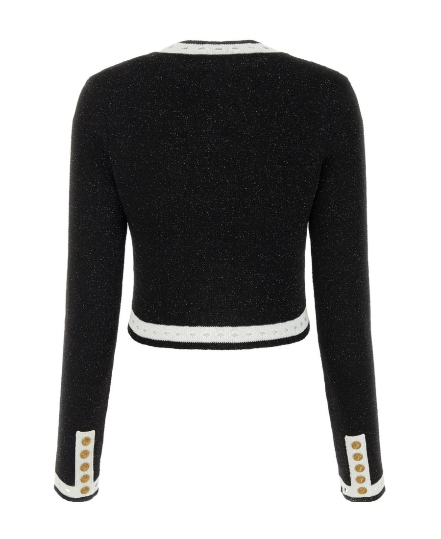 BALMAIN LONG-SLEEVE BUTTON-FASTENING CARDIGAN