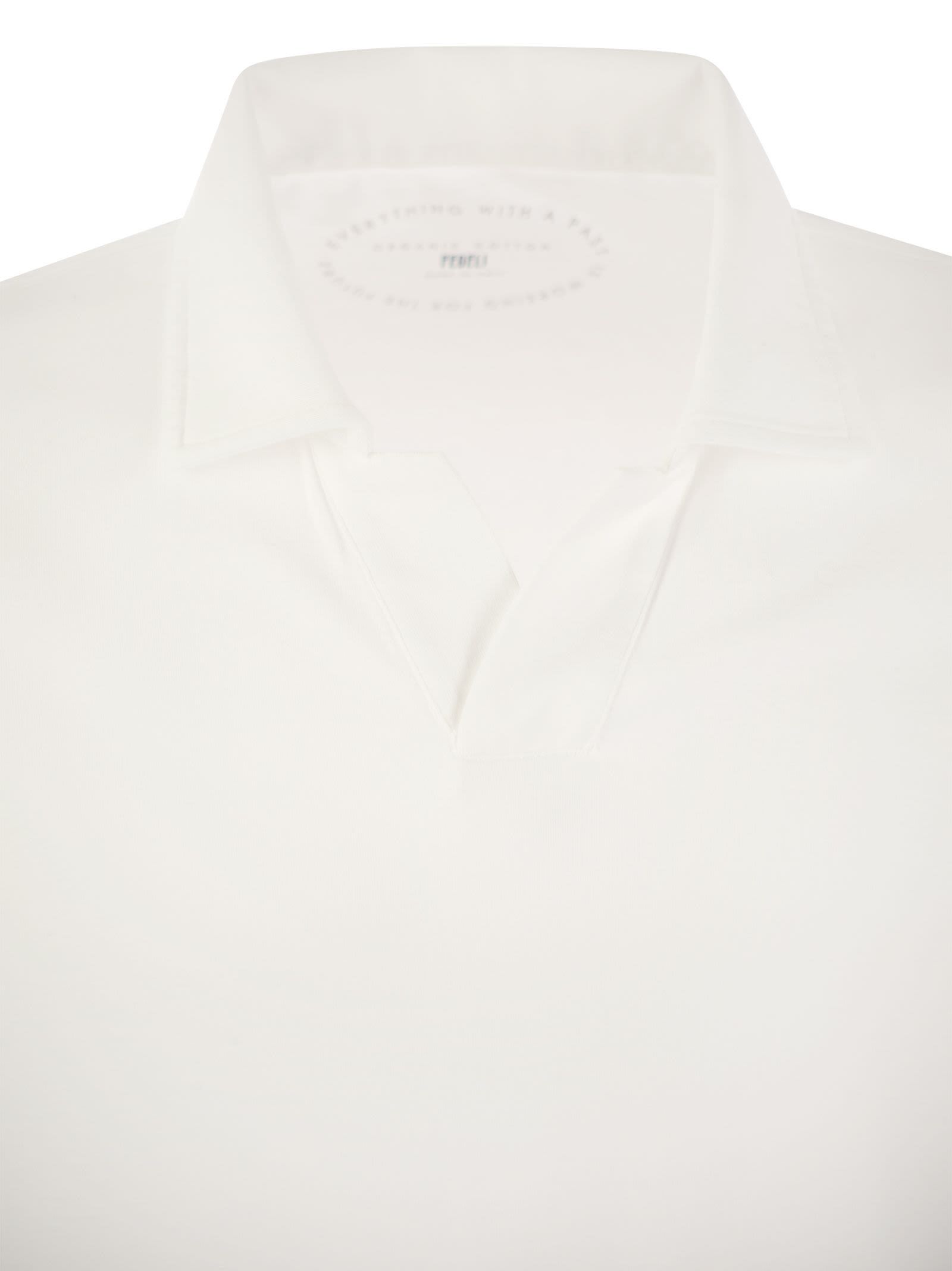 Fedeli Cotton Sweaters In White