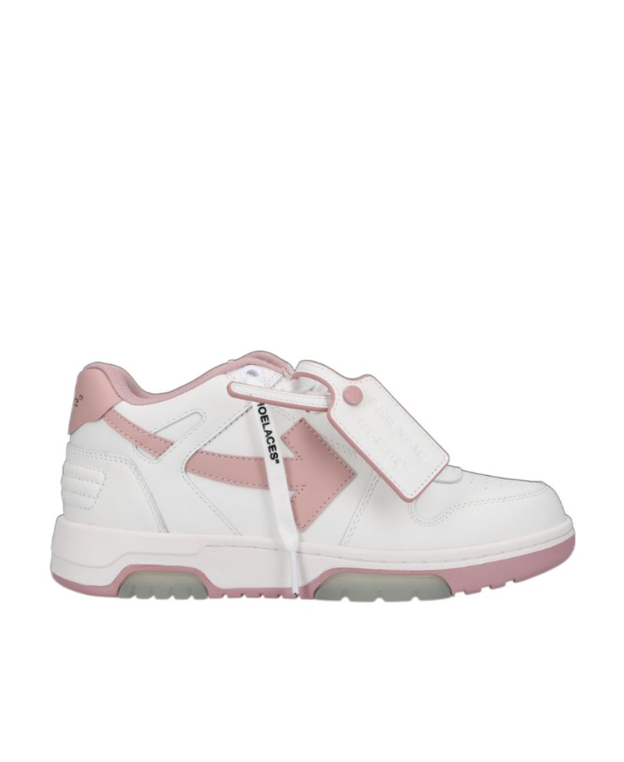 Off-white Women Pink Out Of Office Sneakers In White