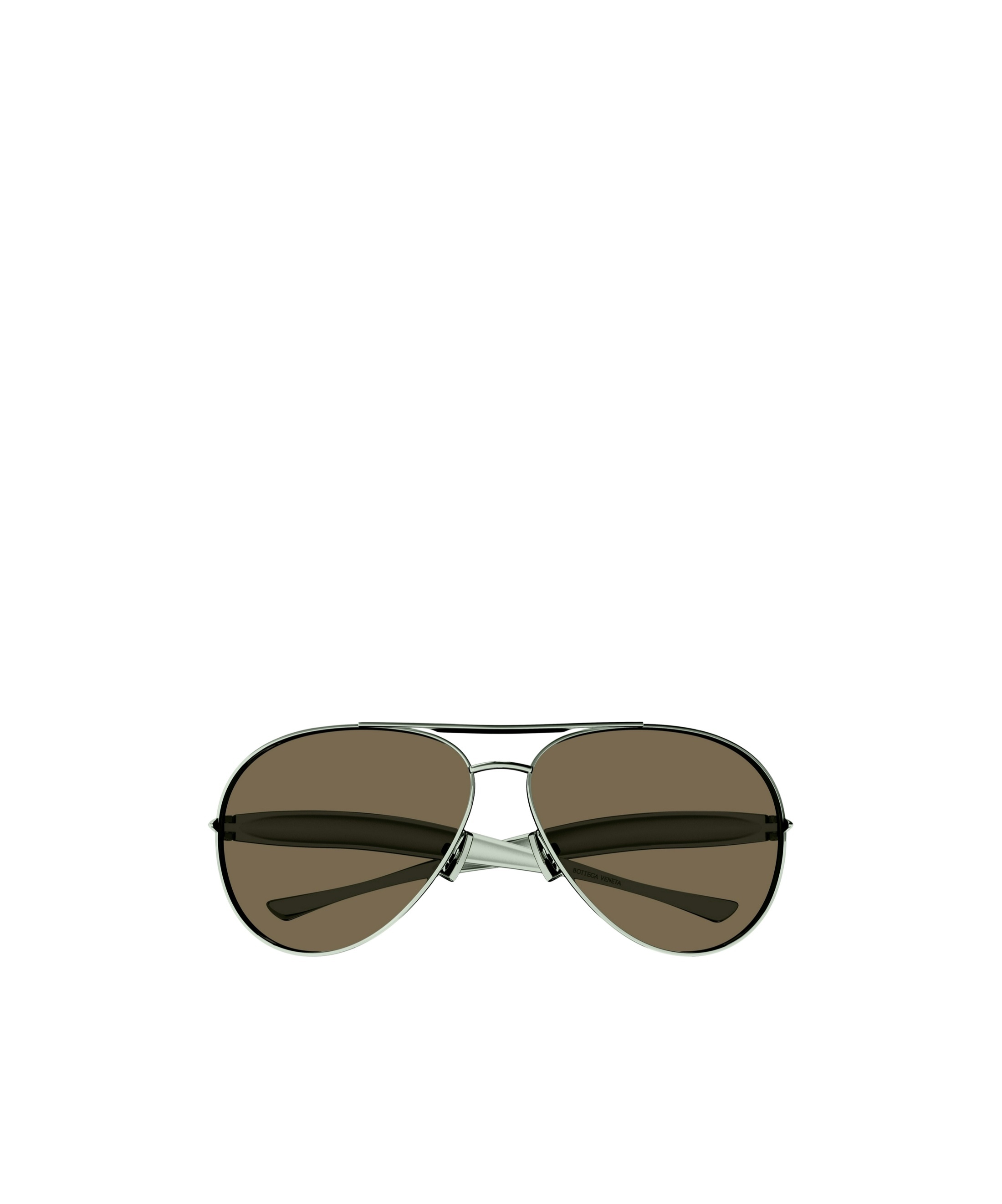 Bottega Veneta Logo Sunglasses In Brown