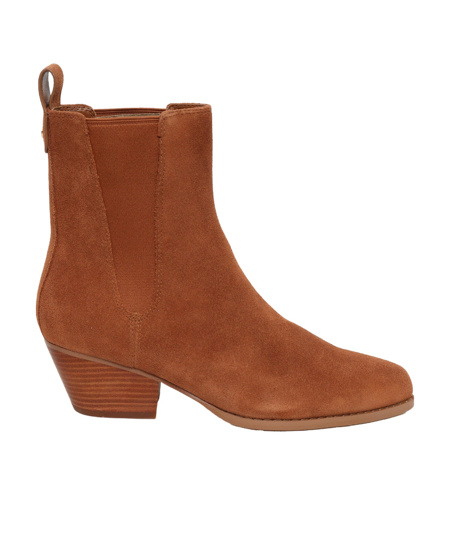 Michael Kors Kinlee 60mm Suede Boots In Brown