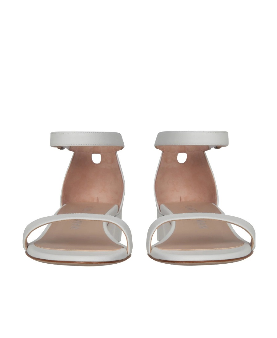 Stuart Weitzman Sandals With Thick Heels In White