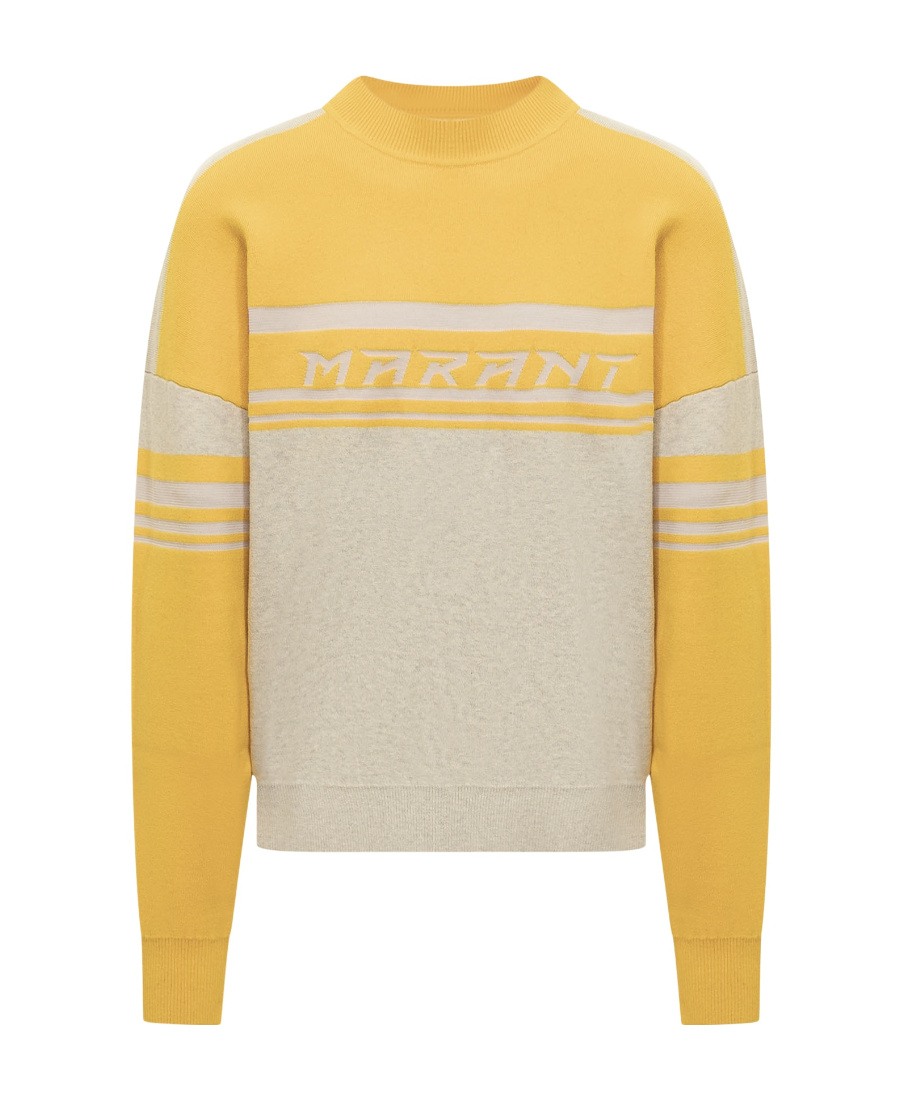 Isabel Marant Round-neck Long-sleeved Sweater In Nude