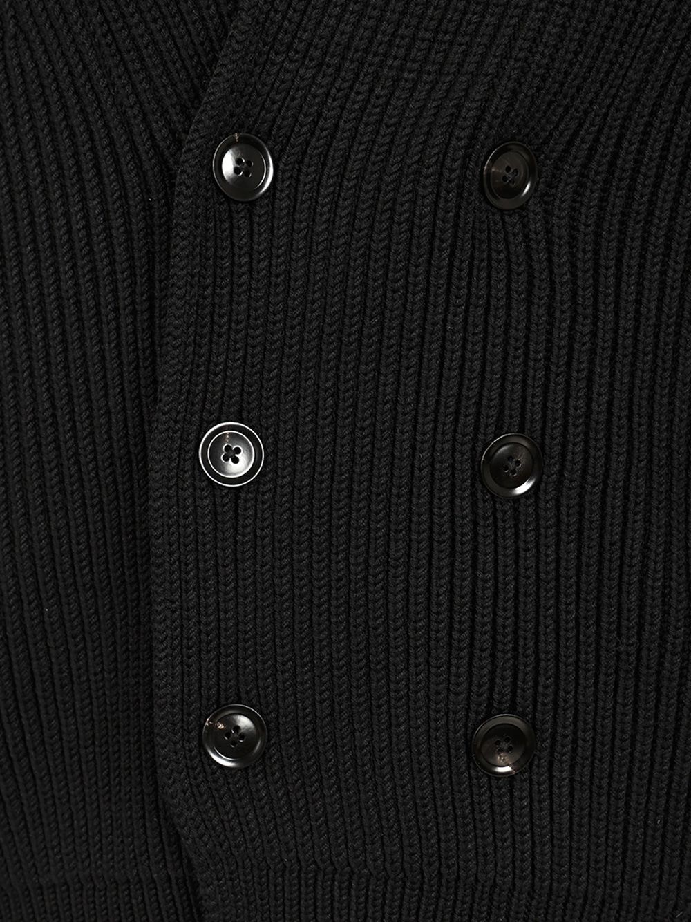 Tom Ford Shawl Collar Double-breasted Front Pockets Ribbed Texture In Black