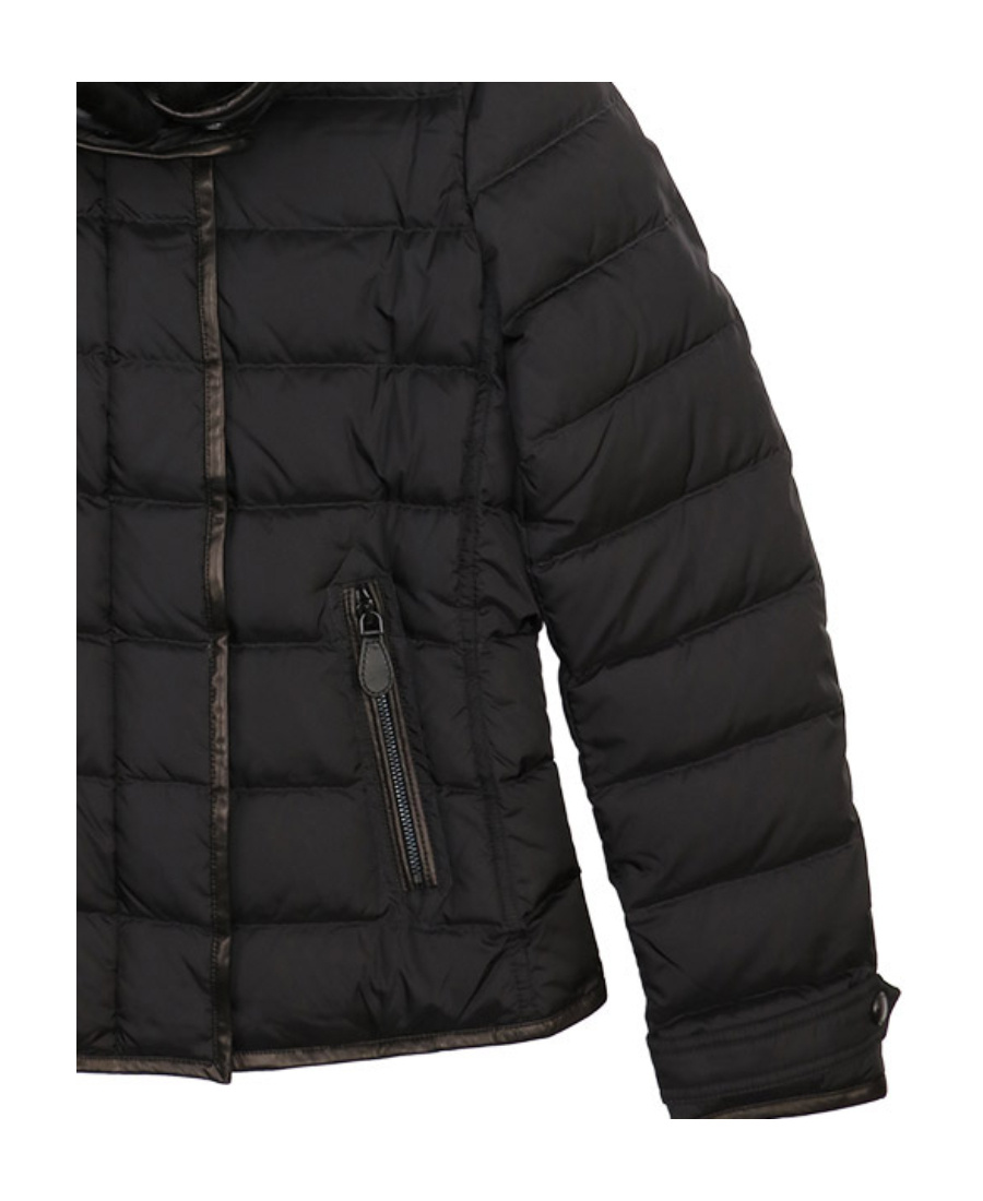 Burberry Hooded Down Jacket In Black