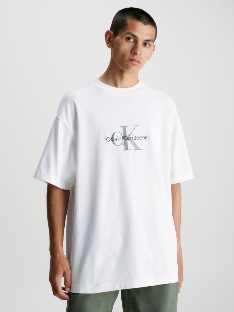 Calvin Klein Jeans Est.1978 Logo-print Cotton T-shirt In White