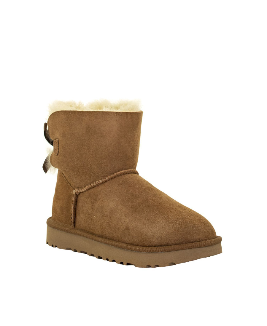 Ugg Bailey Bow Mini Ankle Boots In Brown